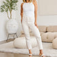 RFM Mini Mia Tummy Control High Waist Jeans in Off White