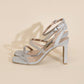 Devin Silver Rhinestone Heels