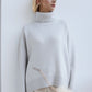 Basic Turtleneck Dropped Shoulder Sweater