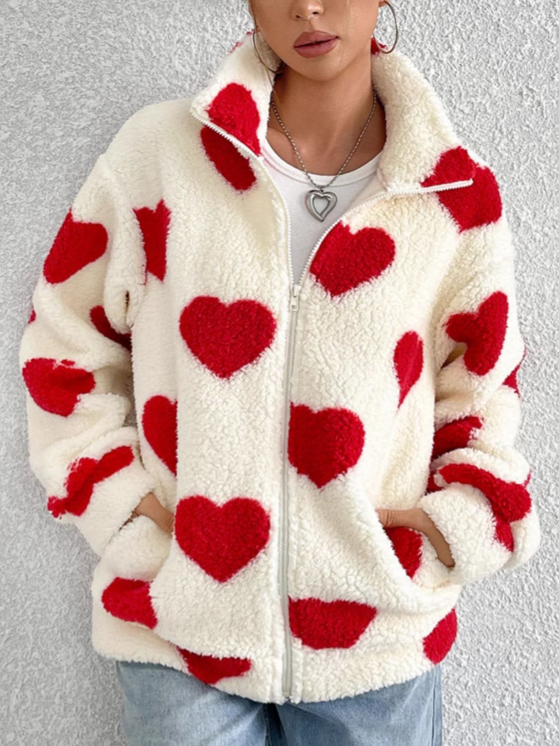 Be Still My Heart Furry Jacket