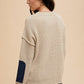 Annie Drop Shoulder Sweater with Patch Pocket