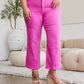 RFM Chloe Tummy Control High Waist Crop Jeans in Pink Rouge