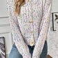 Confetti Button Up Long Sleeve Cardigan