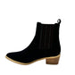 Leonor Suede Ankle Boot in Black