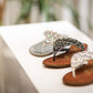 Loving U Jeweled Sandals in White