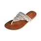 Loving U Jeweled Sandals in White