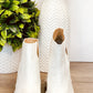 White Croc Bootie